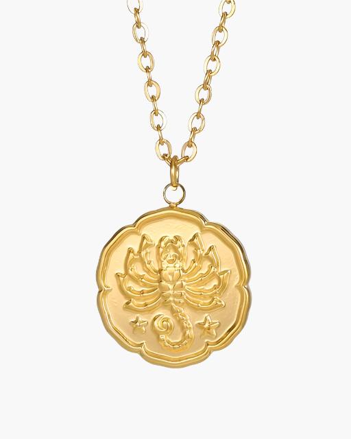 Zodiac Sign Necklace - Gold - Montierri