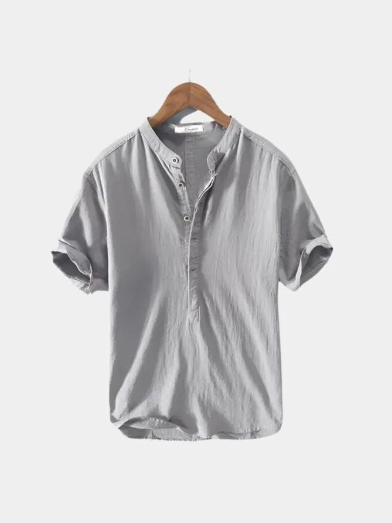 Essential Short Sleeve Linen Shirt — Avelmontis
