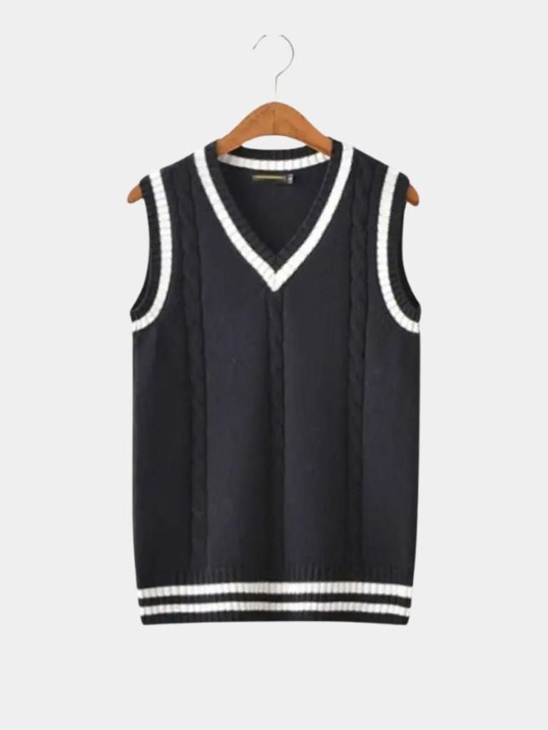 V Neck Elegant Knit Vest - Montierri