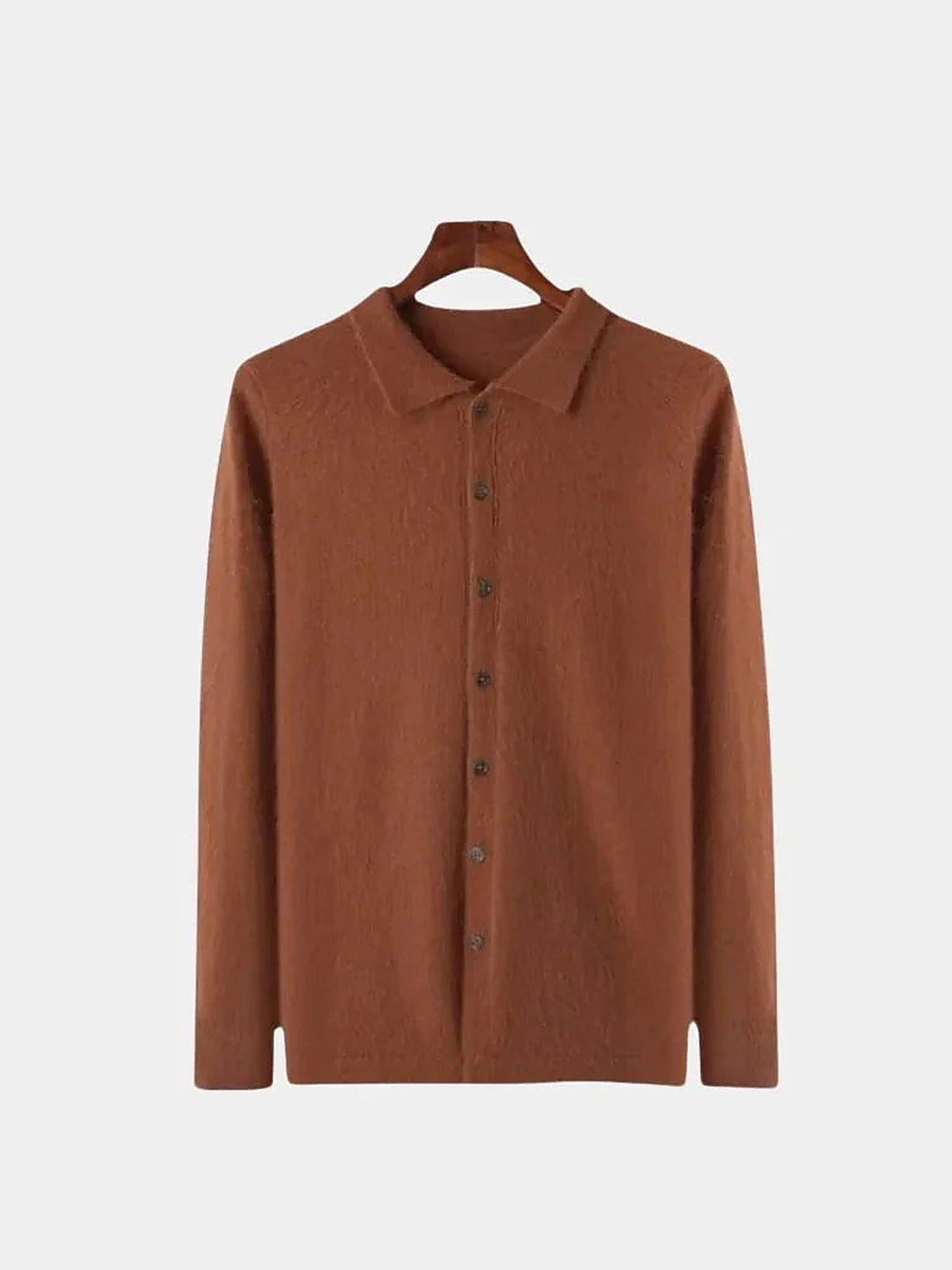 100% Cashmere Polo Cardigan | Bellmont Society