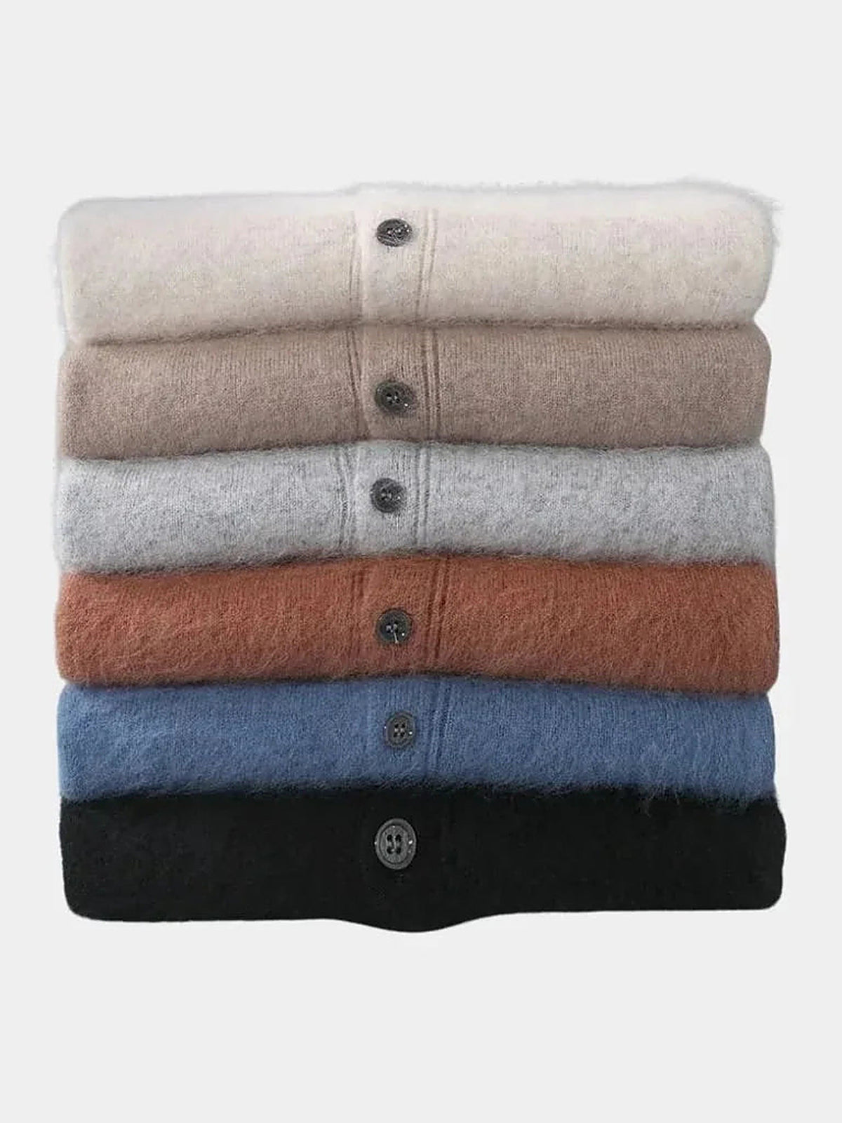 100% Cashmere Polo Cardigan | Bellmont Society