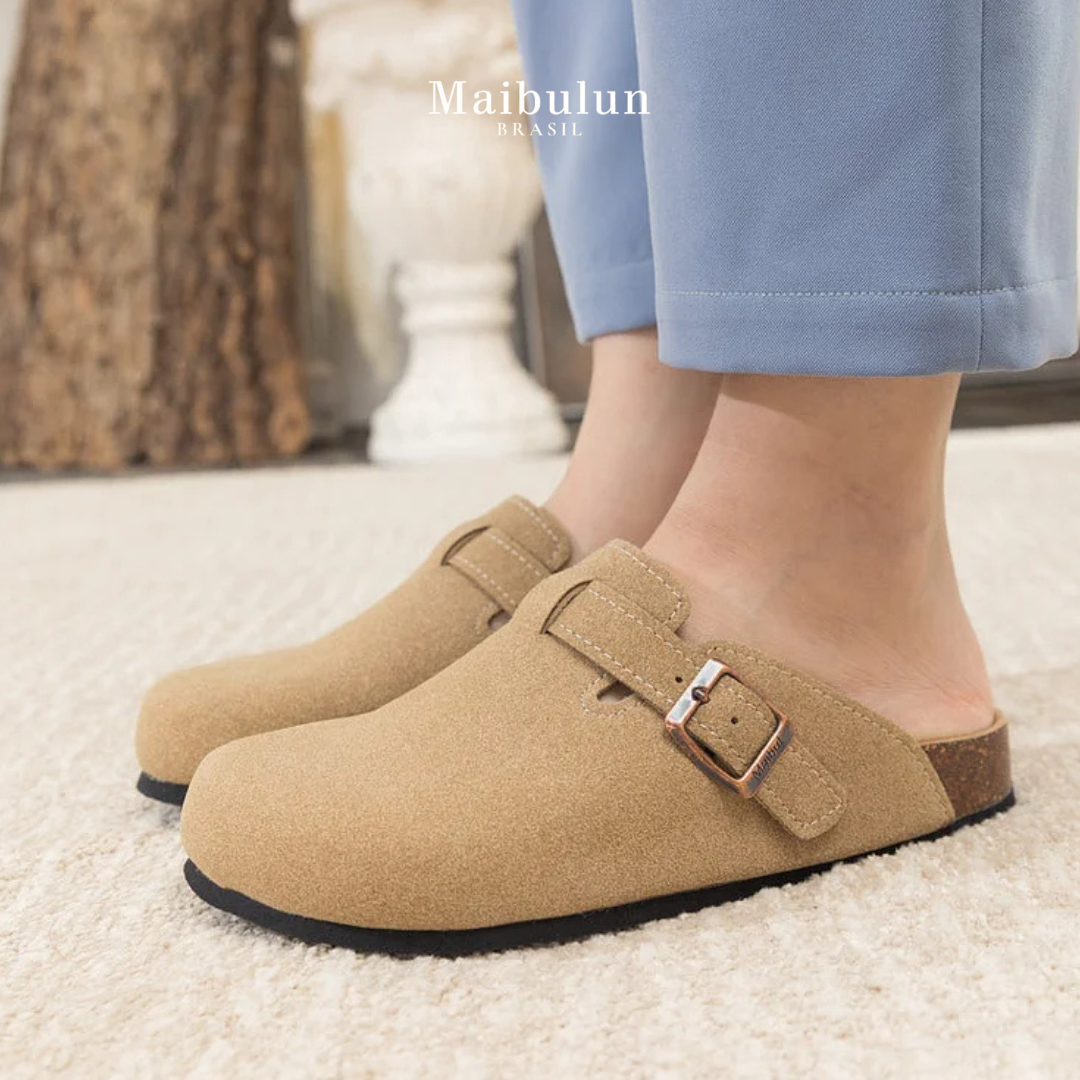 Pucon Suede Clog - Light Brown — Avelmontis