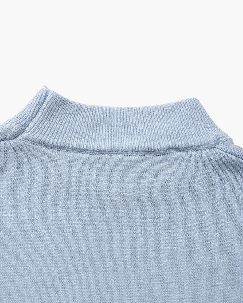 Essential Ribbed Mock Neck Sweater | Bellmont Society