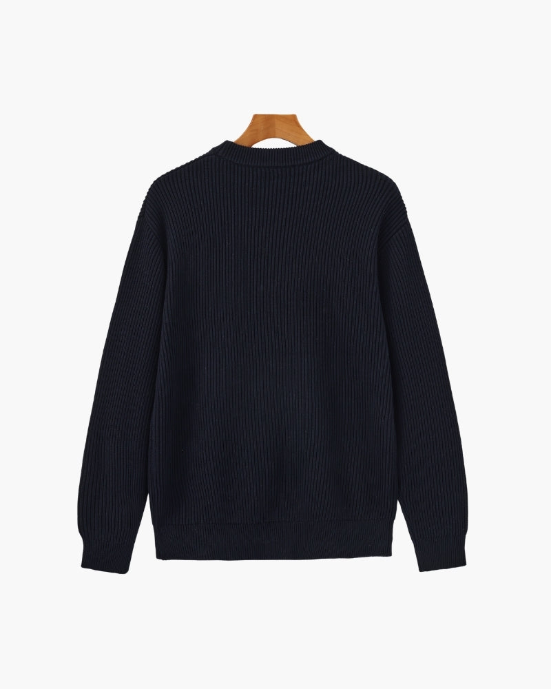 Rib Knit Crewneck - Montierri