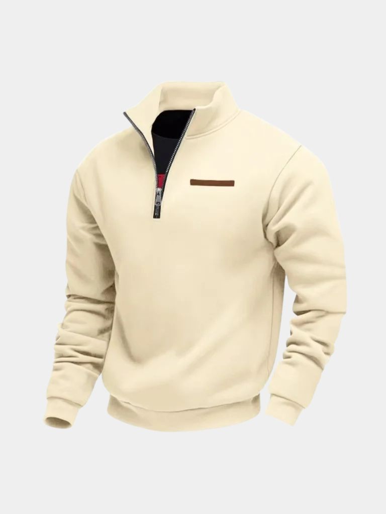 Slate Urban High Collar Pullover - Montierri