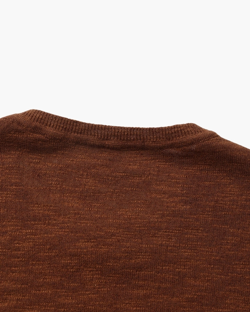 Linen Cotton Essential Crewneck — Avelmontis