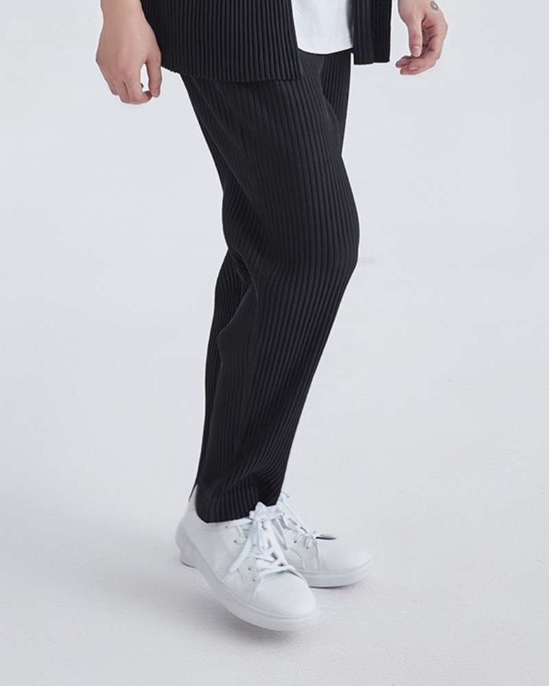 Ribbed Cotton Pantalon - Montierri
