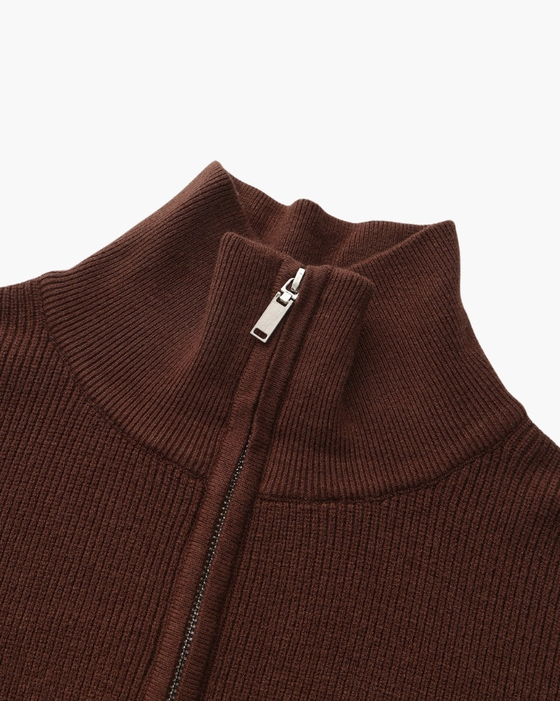 Refined Half-Zip Knit Pullover — Avelmontis