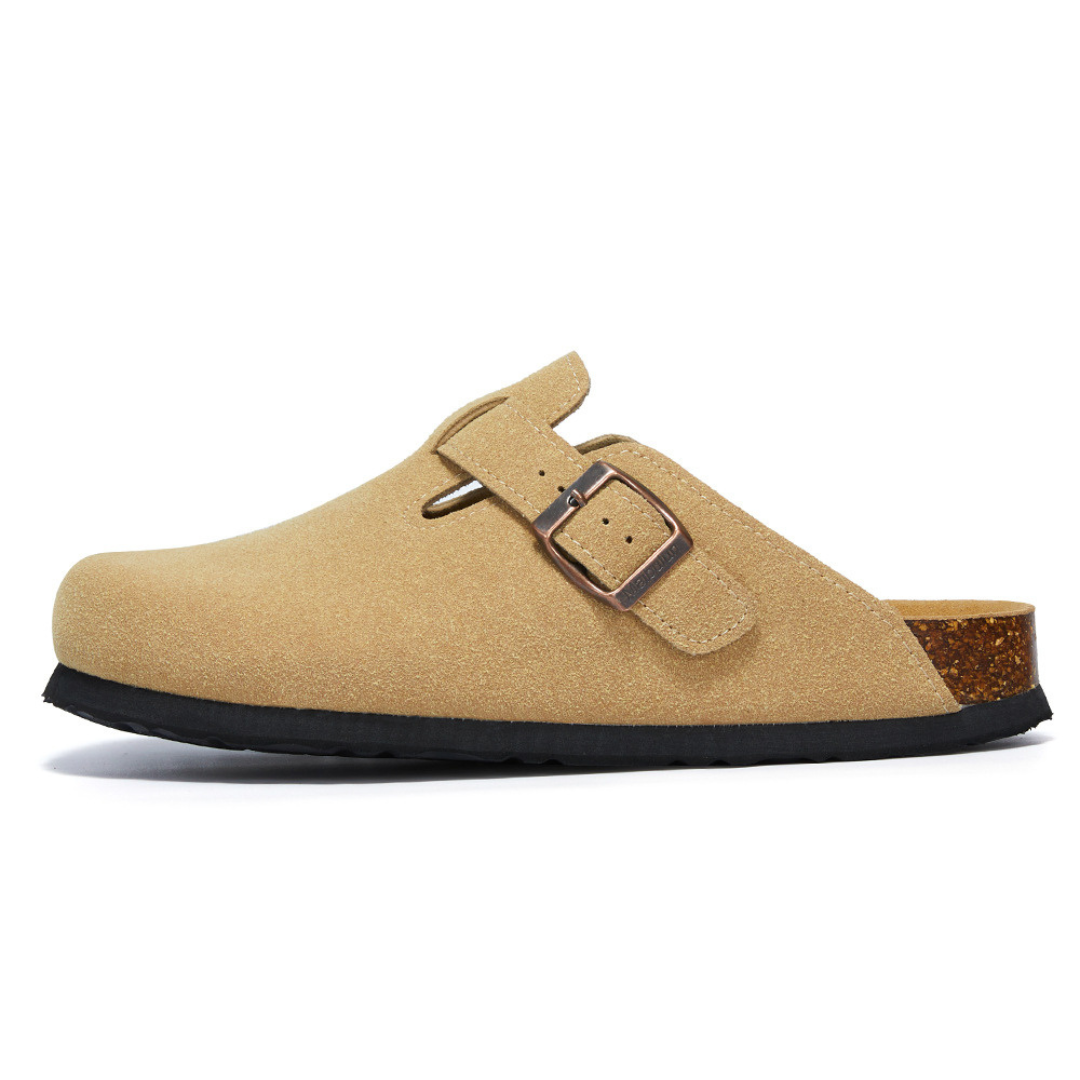 Pucon Suede Clog - Light Brown — Avelmontis