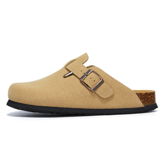 Pucon Suede Clog - Light Brown — Avelmontis