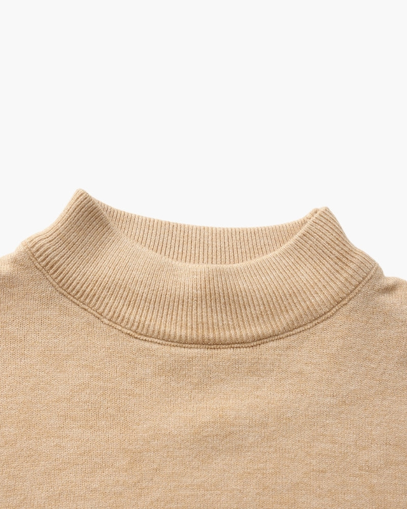 Essential Ribbed Mock Neck Sweater | Bellmont Society
