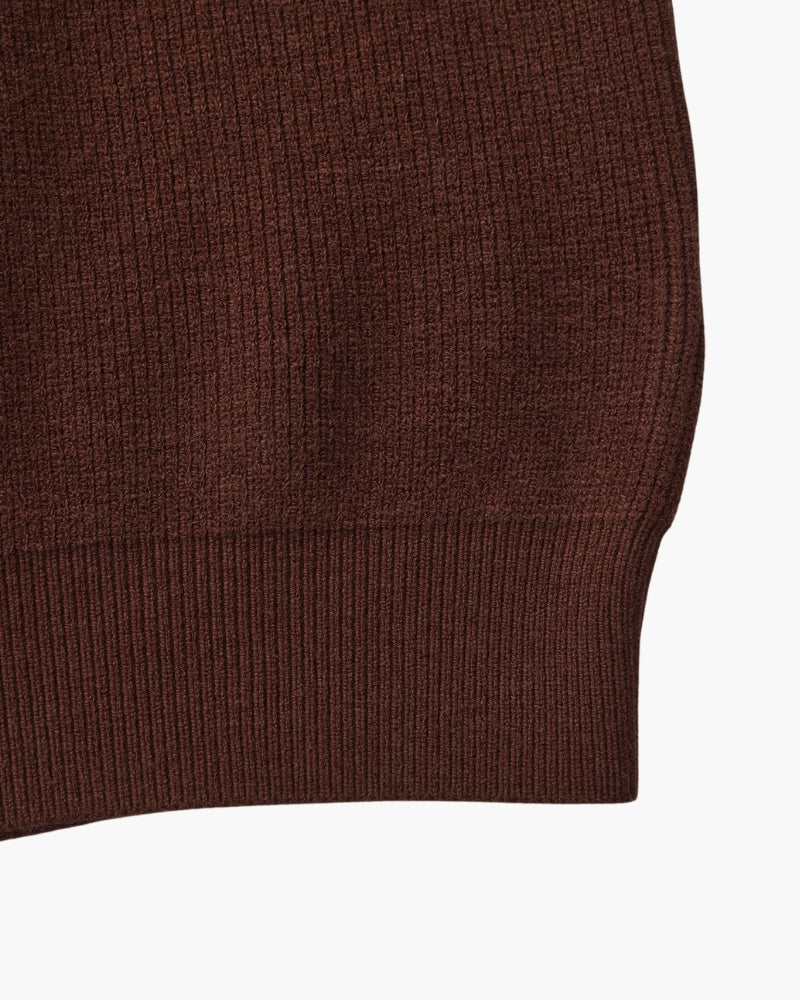 Refined Half-Zip Knit Pullover — Avelmontis