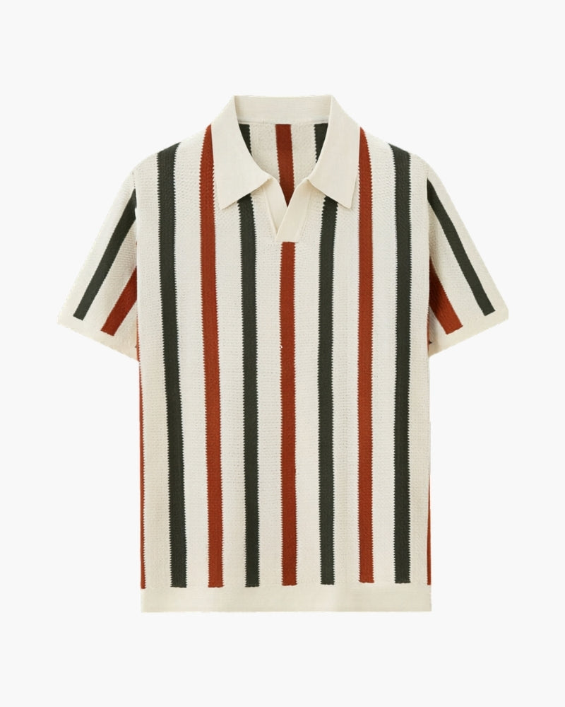 Resort Knit Stripe Polo — Avelmontis