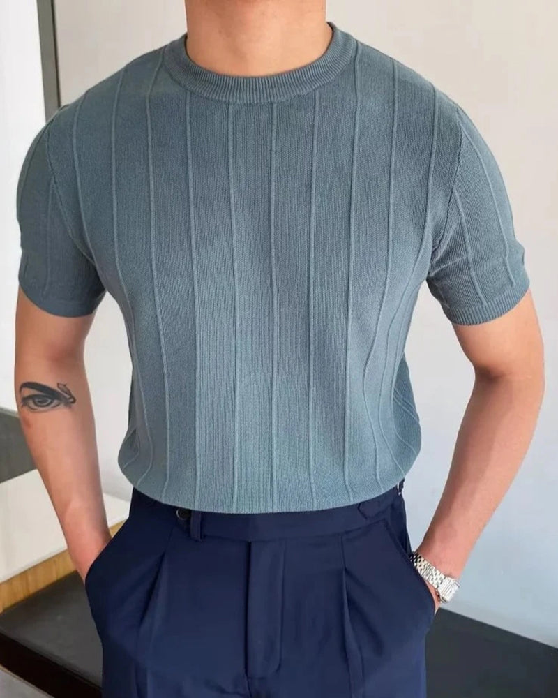 Cannes Ribbed T-Shirt | Bellmont Society