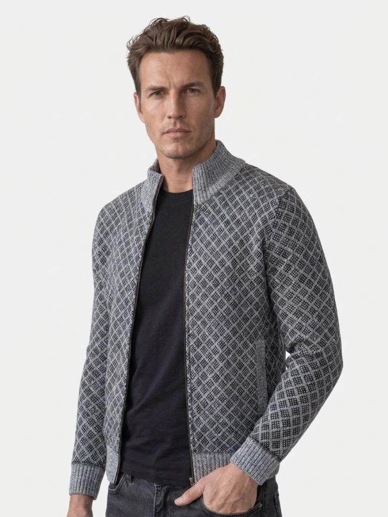 Vintage Jacquard Cardigan - Montierri