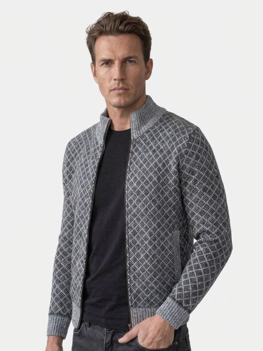 Vintage Jacquard Cardigan - Montierri