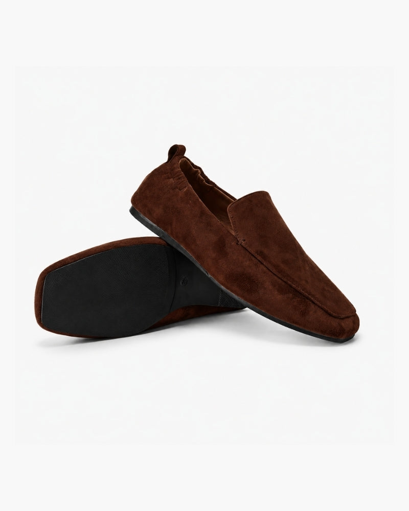 Premium Brown Suede Loafers — Avelmontis