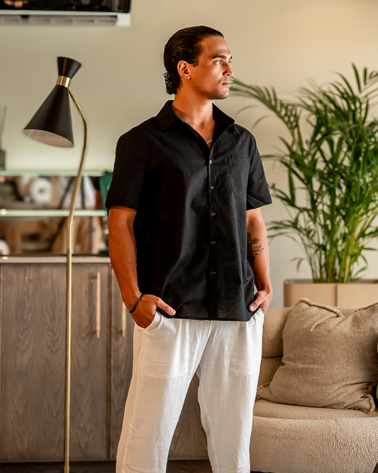 Cape Town - Linen Shirt (Shortsleeve) | Bellmont Society