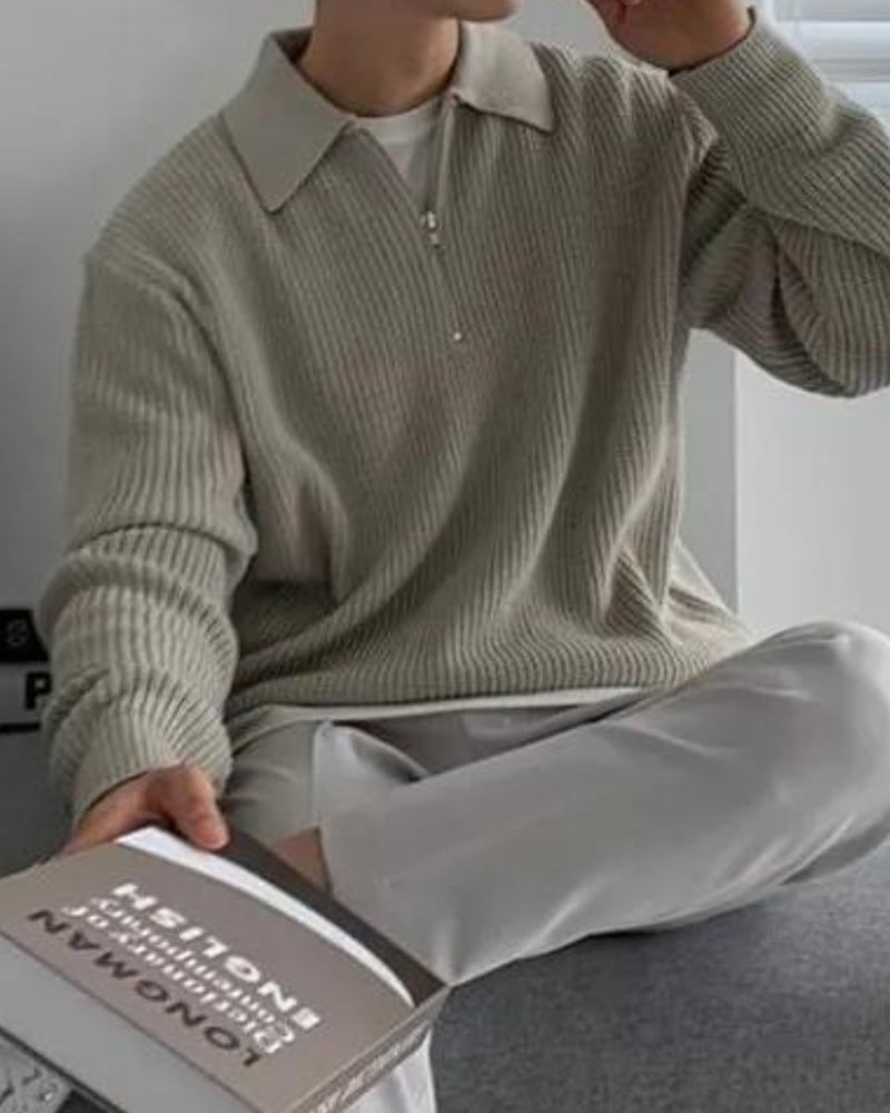 Cesare Half Zip Sweater | Bellmont Society