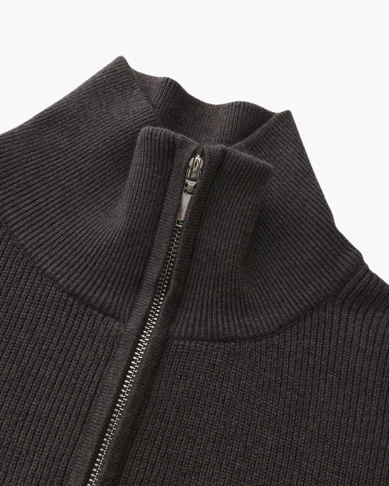 Refined Half-Zip Knit Pullover — Avelmontis