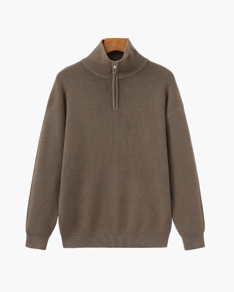 Refined Half-Zip Knit Pullover - Montierri