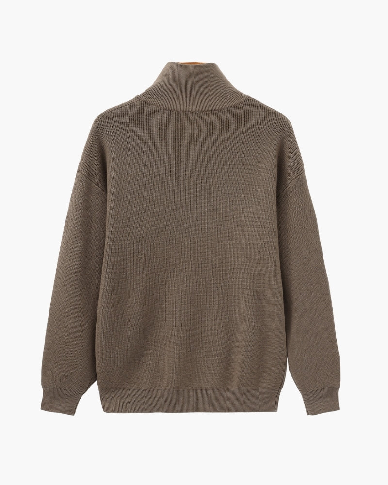 Refined Half-Zip Knit Pullover - Montierri