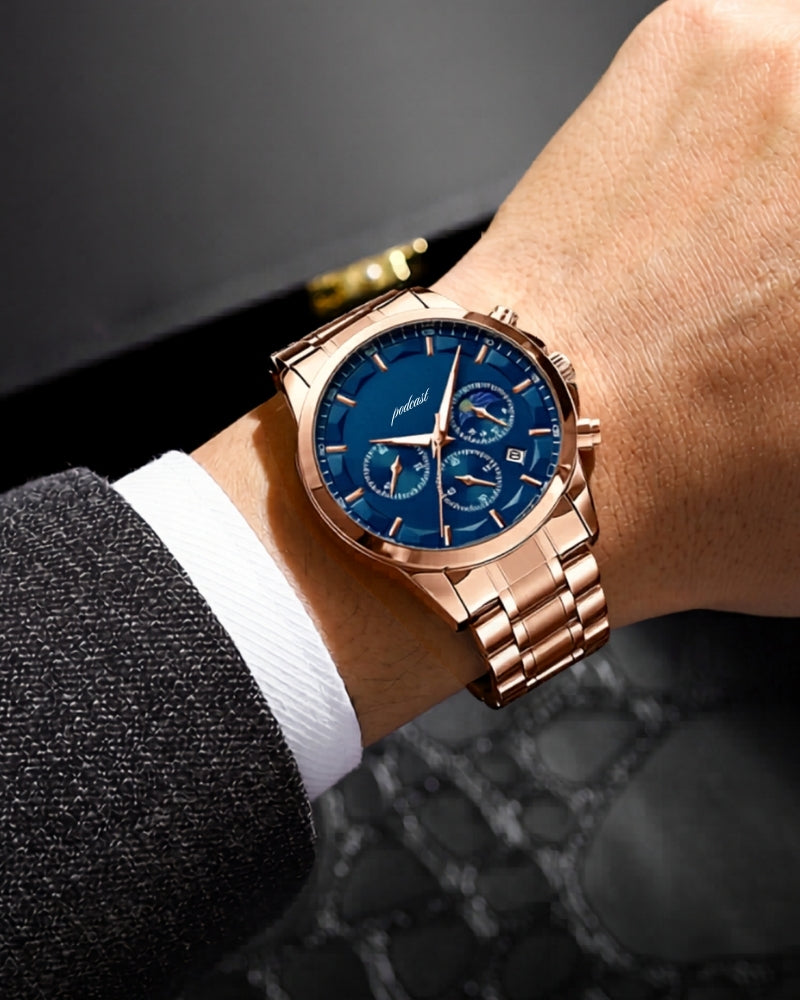 Precision Chronograph Steel Watch — Avelmontis