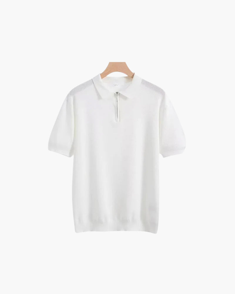 Marbella Zip Up Polo — Avelmontis