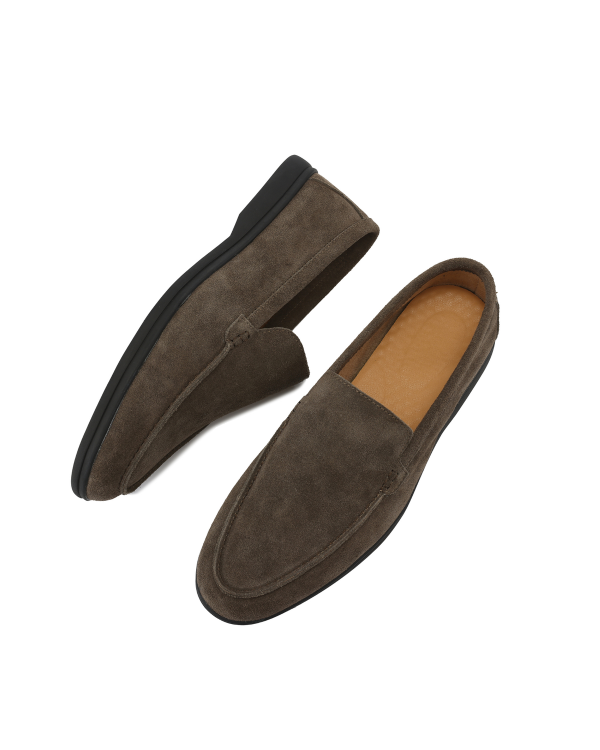 Premium Suede Loafers - Black Soles — Avelmontis