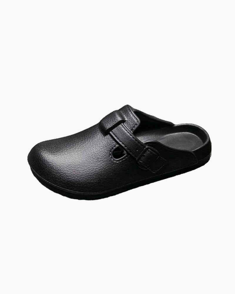 Classic Waterproof Buckle Clogs | Bellmont Society