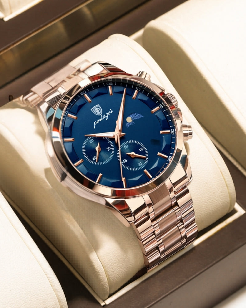 Precision Chronograph Steel Watch — Avelmontis