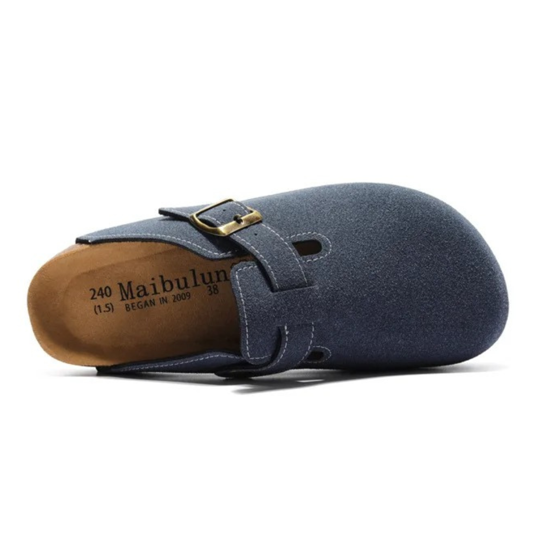 Pucon Suede Clog - Dark Blue — Avelmontis