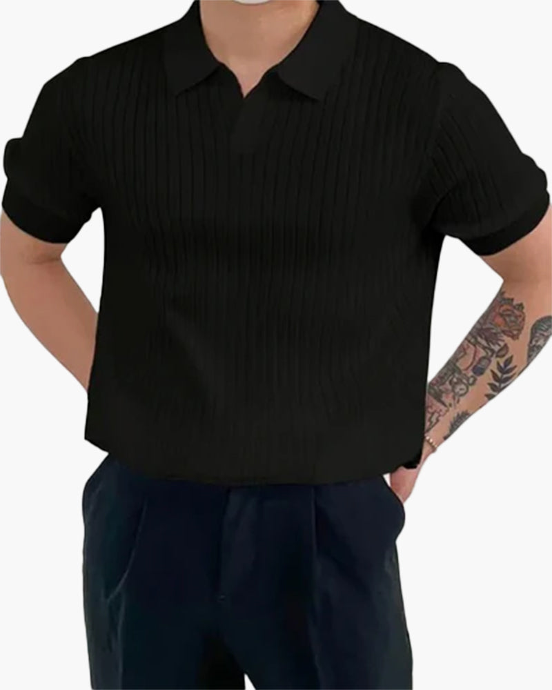 Florence - Ribbed Cotton Polo — Avelmontis