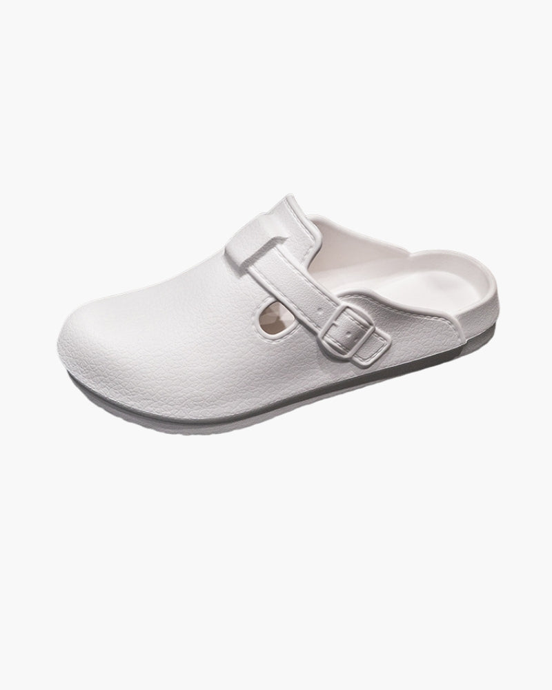 Classic Waterproof Buckle Clogs | Bellmont Society
