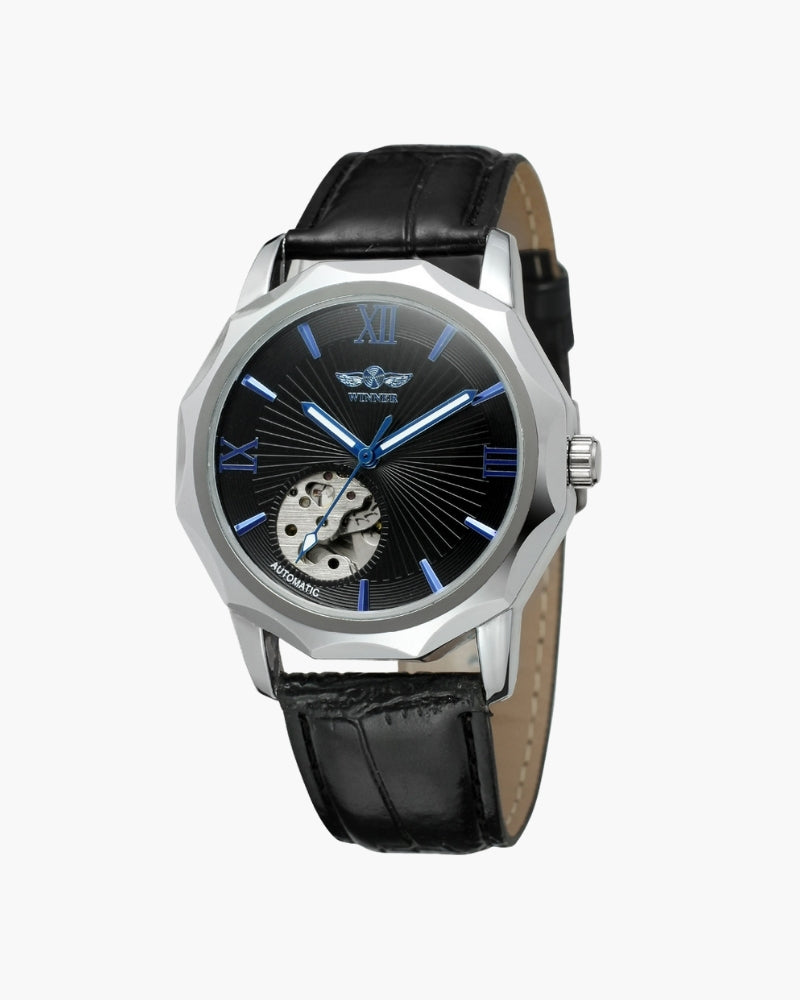 Classic Skeleton Dial Steel Watch | Bellmont Society