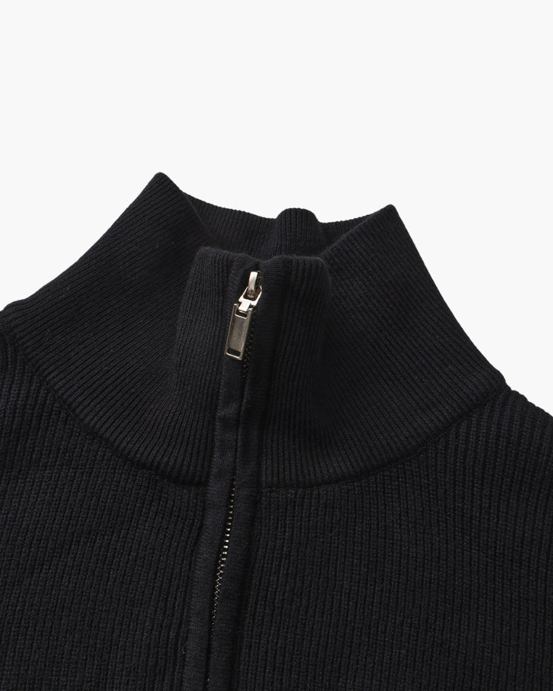 Refined Half-Zip Knit Pullover — Avelmontis