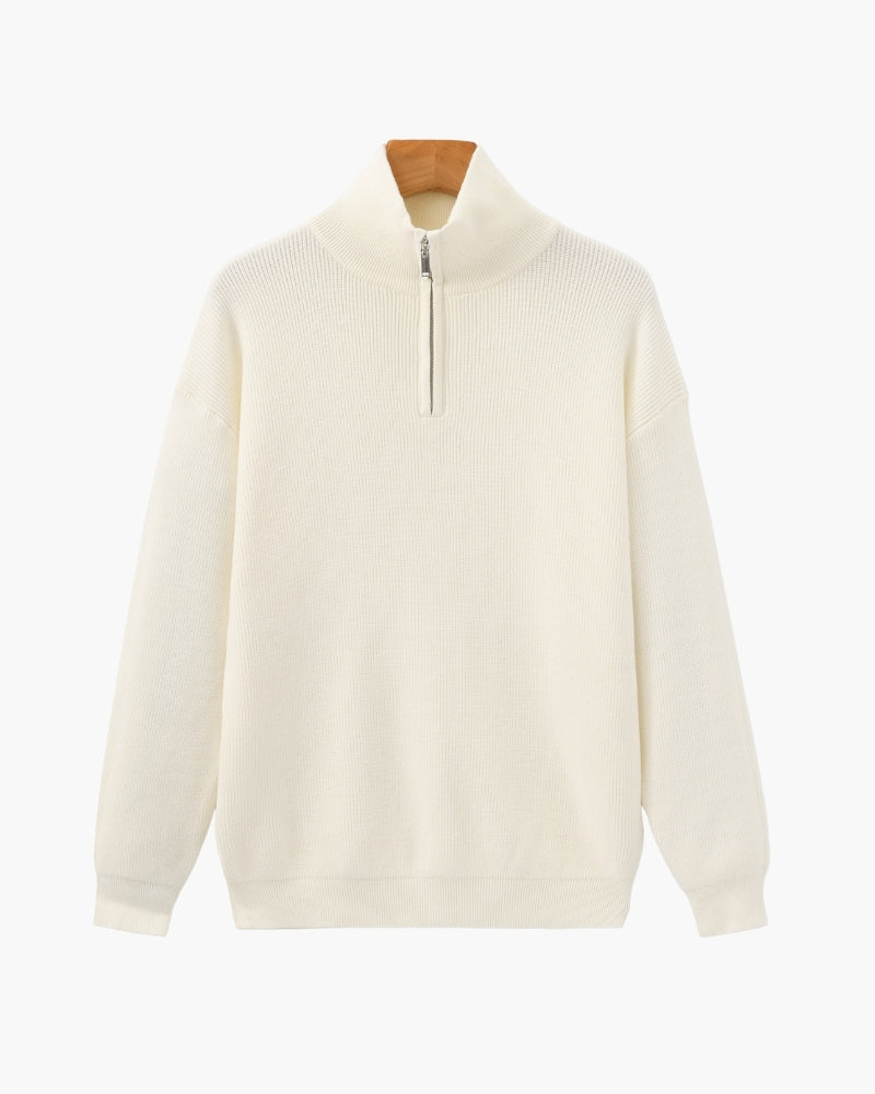 Refined Half-Zip Knit Pullover - Montierri