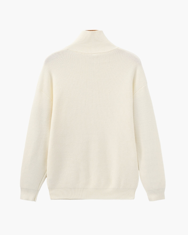 Refined Half-Zip Knit Pullover - Montierri