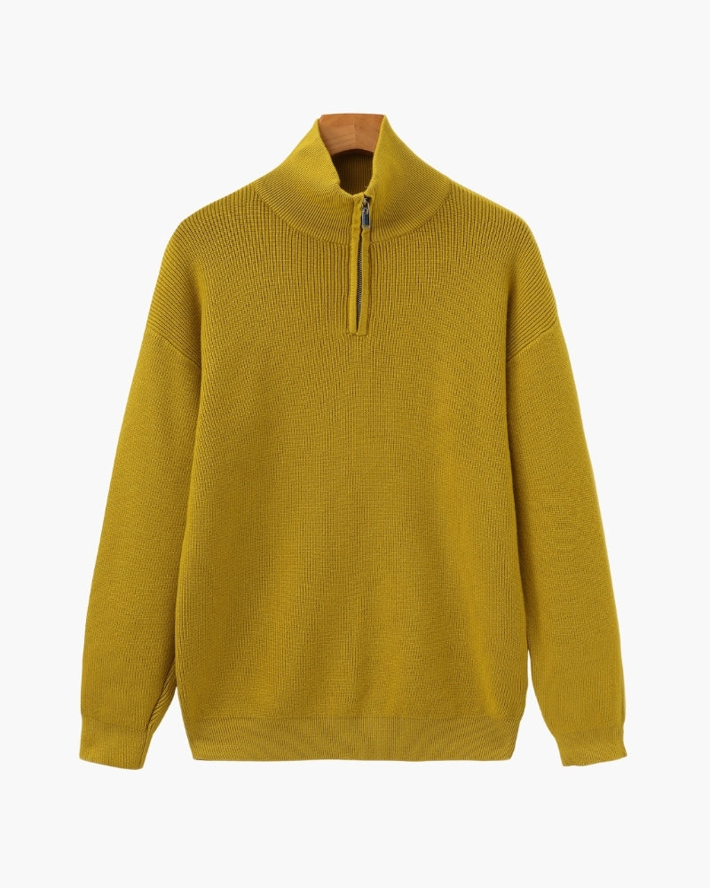 Refined Half-Zip Knit Pullover - Montierri