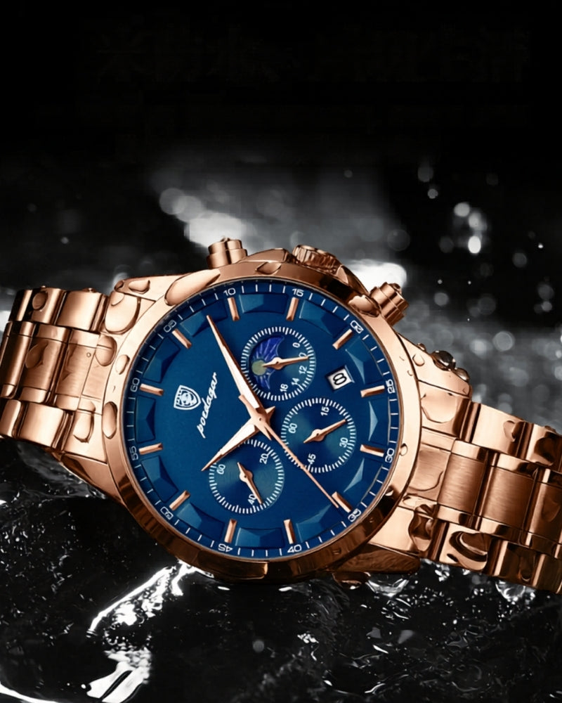 Precision Chronograph Steel Watch — Avelmontis