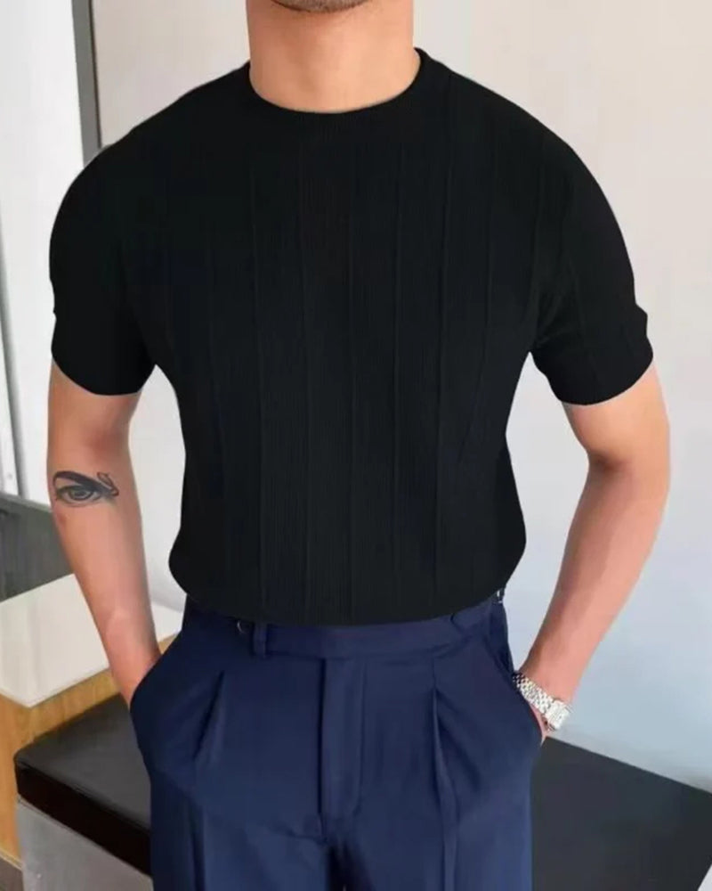 Cannes Ribbed T-Shirt | Bellmont Society