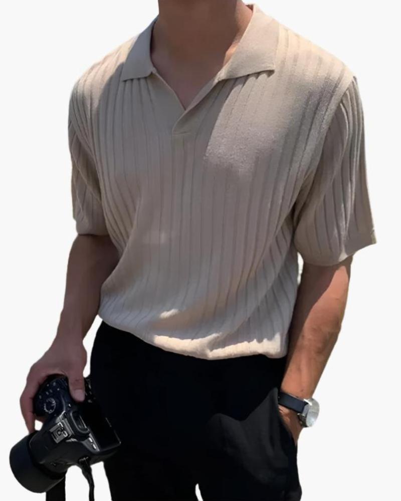 Florence - Ribbed Cotton Polo — Avelmontis
