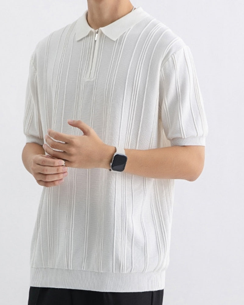 Signature Zip-Up Polo - Montierri