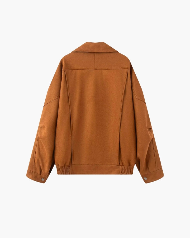 Vintage Suede Drape Jacket - Montierri