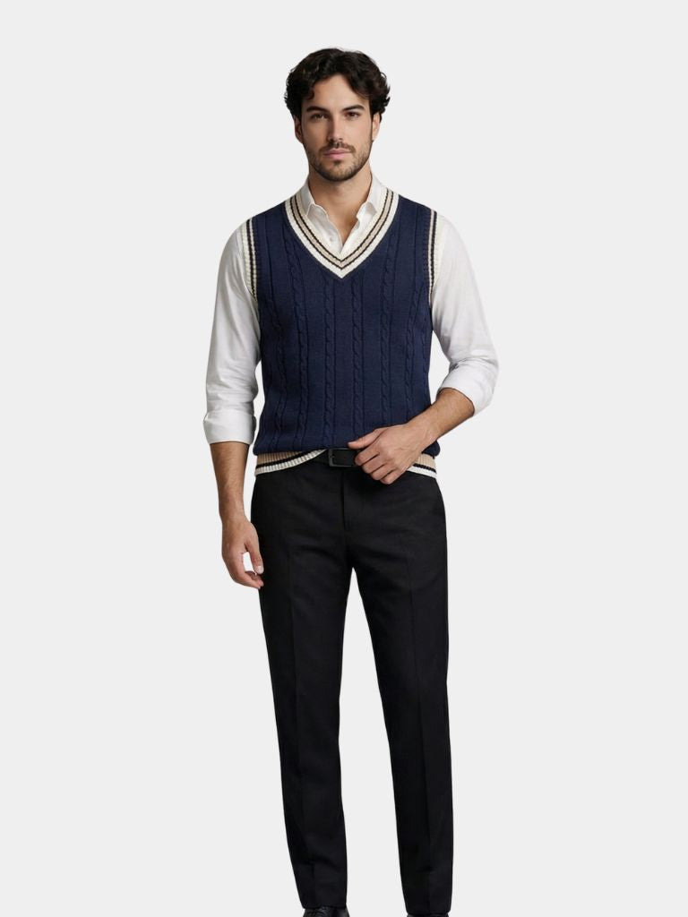 V Neck Elegant Knit Vest - Montierri