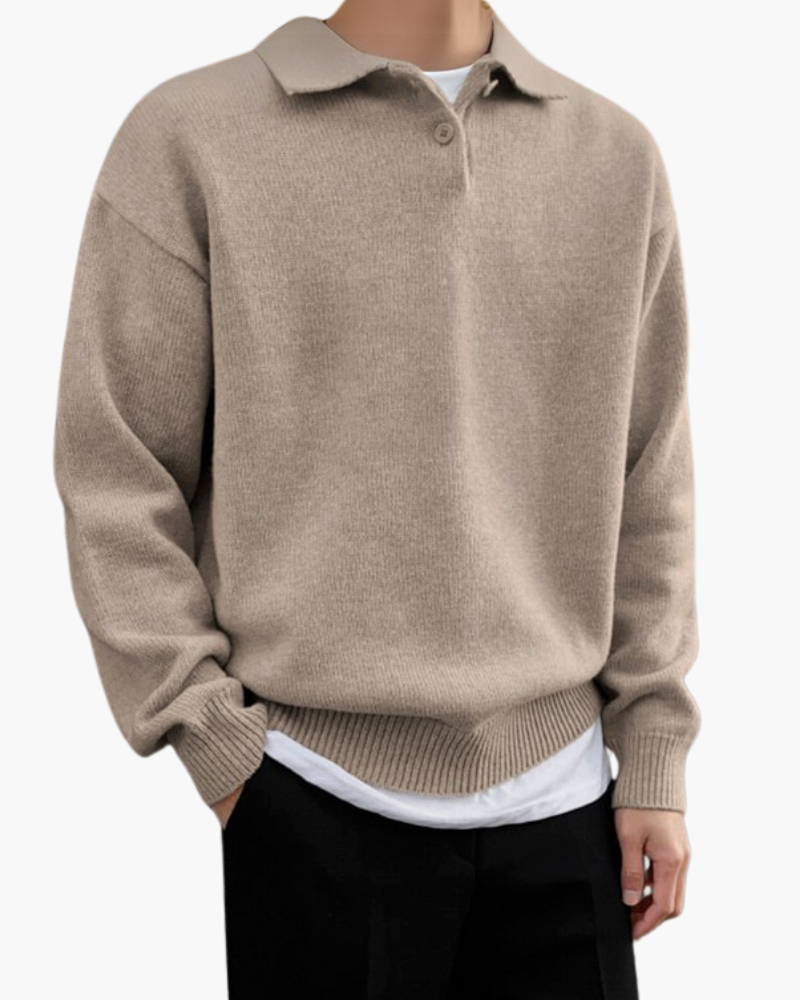 Woolen Button Half Zip - Montierri