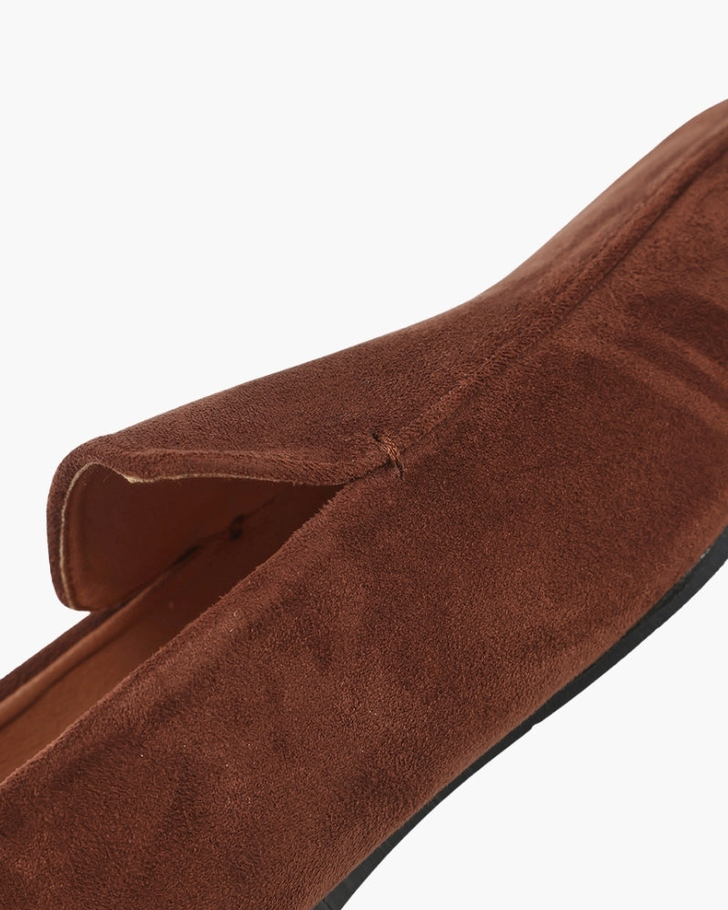 Premium Brown Suede Loafers — Avelmontis