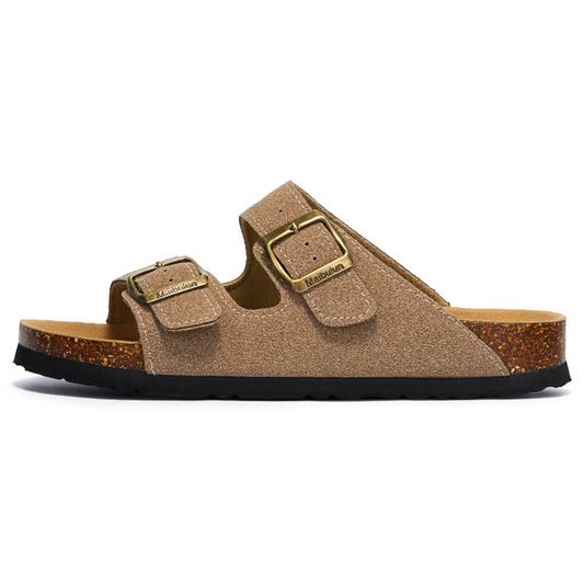 Suede Birken Sandal - Sand | Montierri