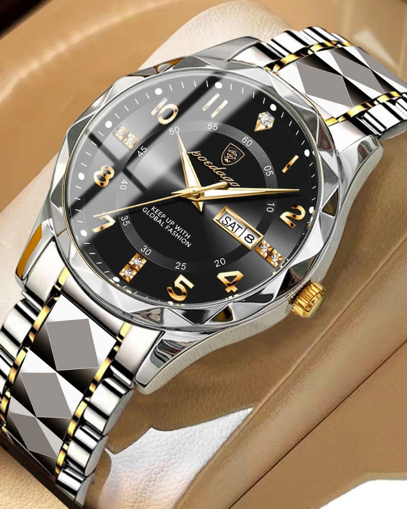 Classic Two-Tone Steel Watch | Bellmont Society