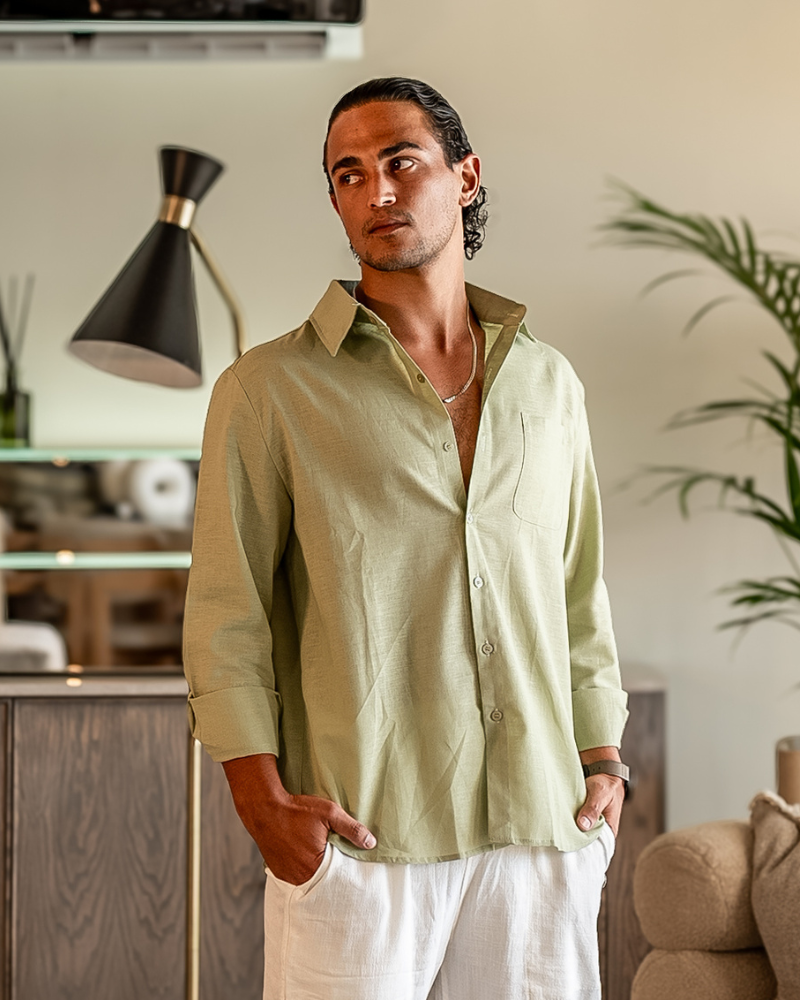 Cape Town - 100% Linen Shirt | Bellmont Society